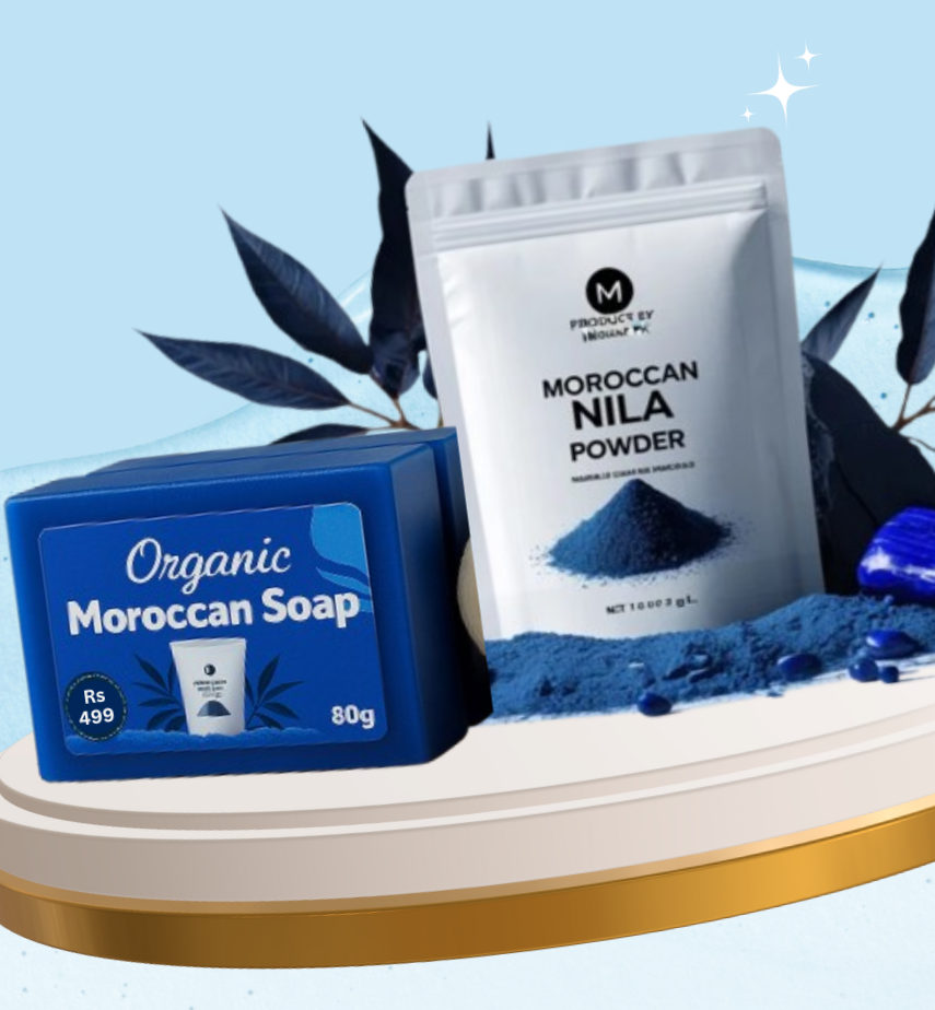 Organic Moroccan Powder Soap - Fade Dark Spots & Reduce Wrinkles - 100% Natural.