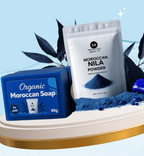 Organic Moroccan Powder Soap - Fade Dark Spots & Reduce Wrinkles - 100% Natural.