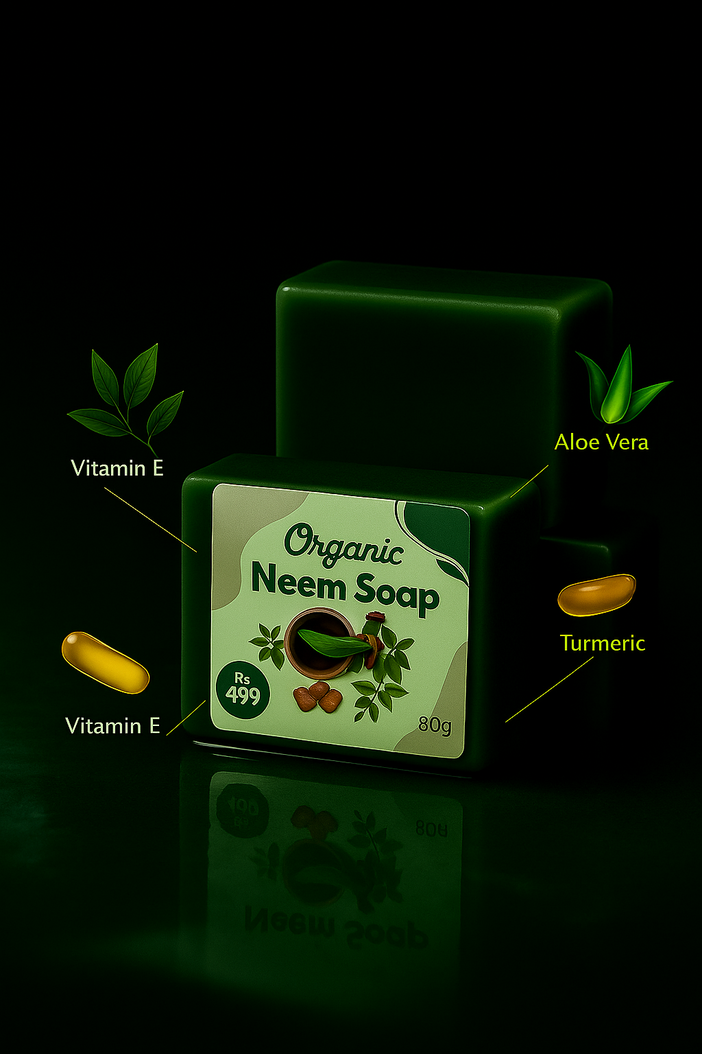 Organic Neem Soap for Acne - 100% Chemical-Free & Natural Formula for Clear Skin Organic soap hub